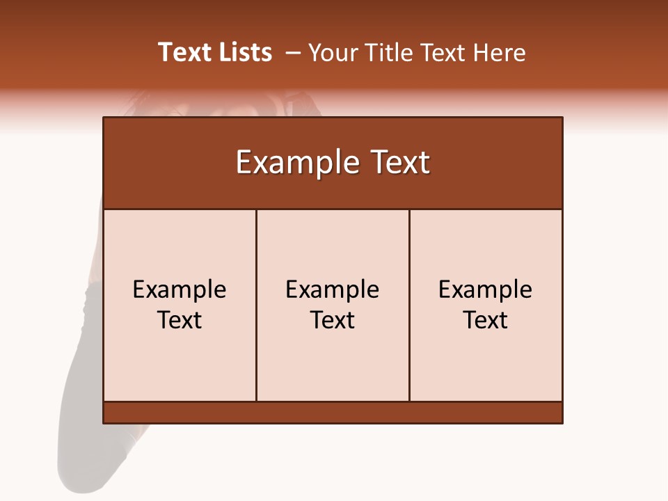 Leap Fitness Woman PowerPoint Template