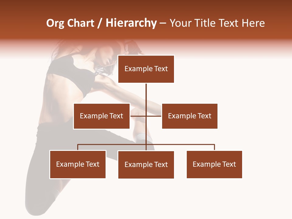 Leap Fitness Woman PowerPoint Template