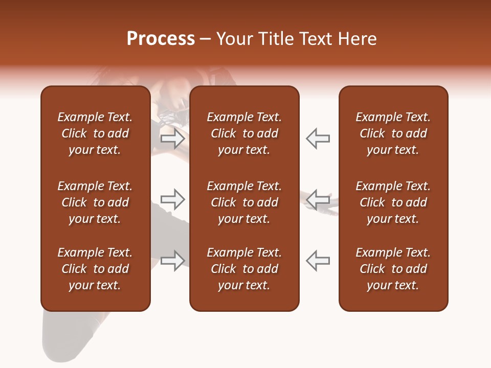 Leap Fitness Woman PowerPoint Template