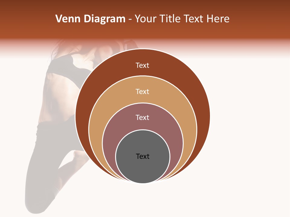 Leap Fitness Woman PowerPoint Template