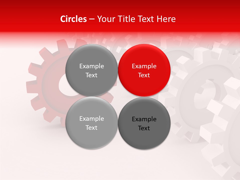 Pinion Connecting Engine PowerPoint Template