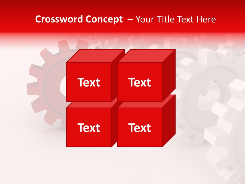 Pinion Connecting Engine PowerPoint Template