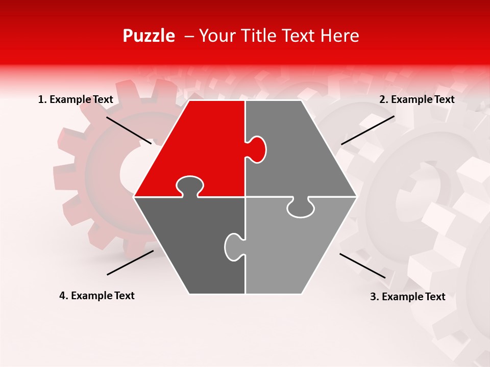 Pinion Connecting Engine PowerPoint Template
