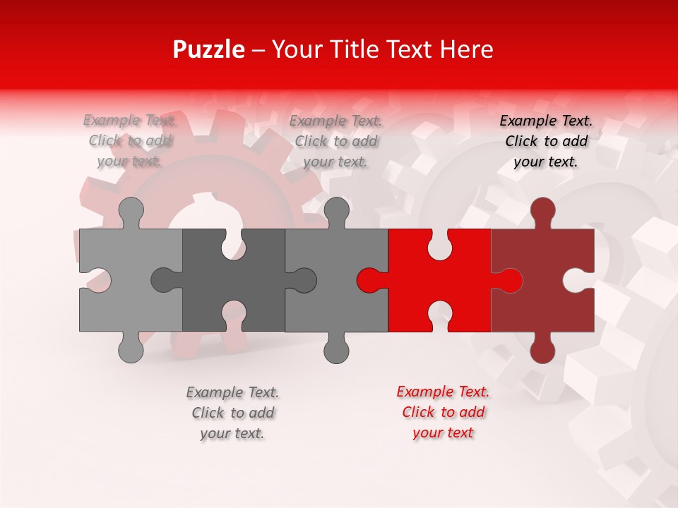 Pinion Connecting Engine PowerPoint Template
