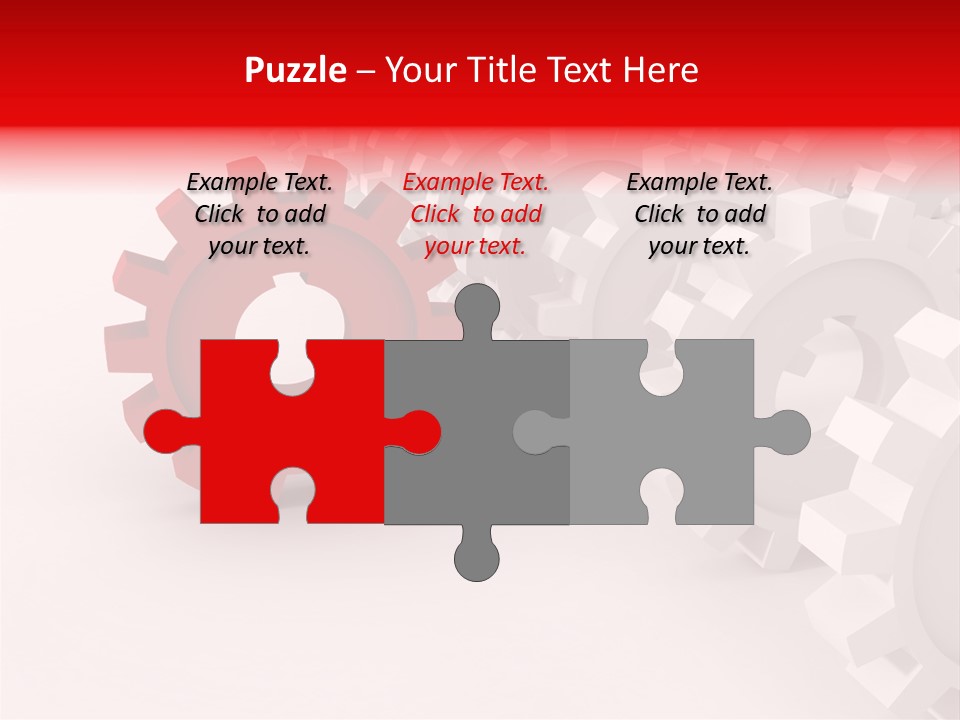Pinion Connecting Engine PowerPoint Template