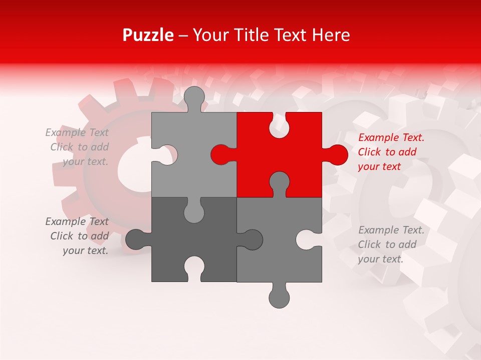 Pinion Connecting Engine PowerPoint Template