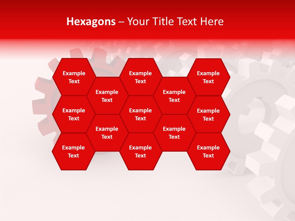 Pinion Connecting Engine PowerPoint Template