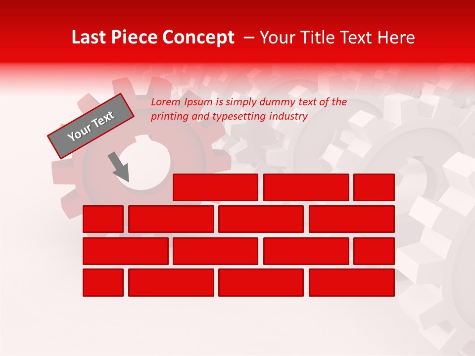 Pinion Connecting Engine PowerPoint Template