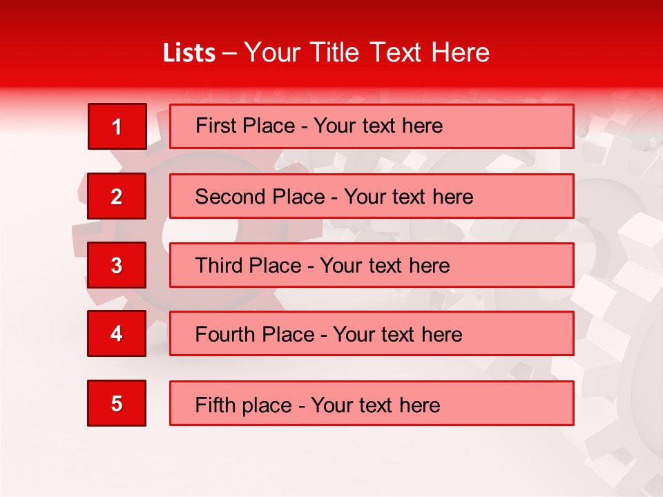 Pinion Connecting Engine PowerPoint Template
