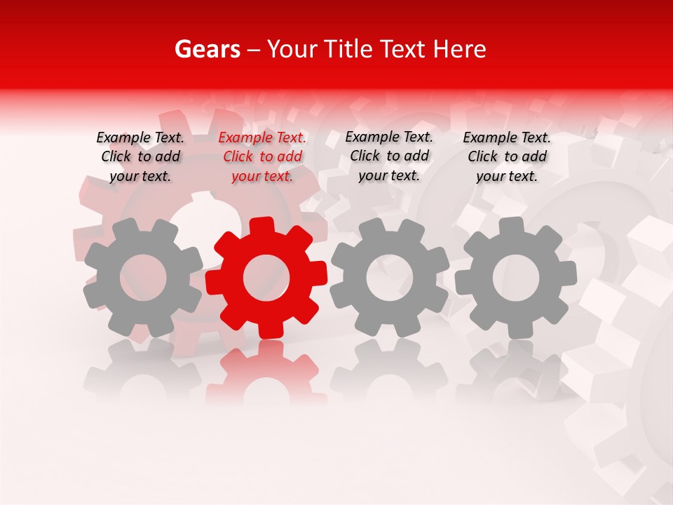 Pinion Connecting Engine PowerPoint Template
