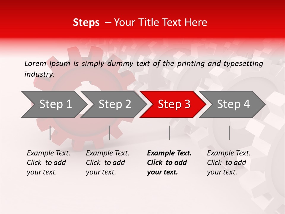 Pinion Connecting Engine PowerPoint Template