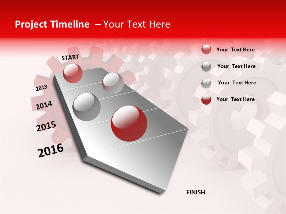 Pinion Connecting Engine PowerPoint Template