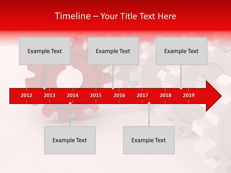 Pinion Connecting Engine PowerPoint Template