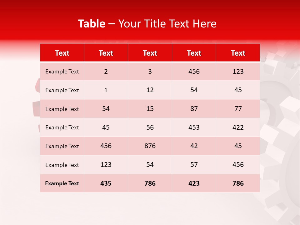 Pinion Connecting Engine PowerPoint Template