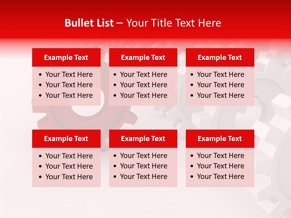 Pinion Connecting Engine PowerPoint Template