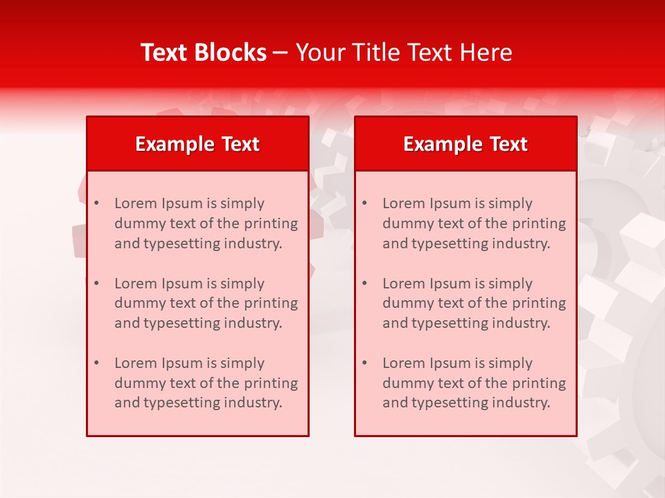 Pinion Connecting Engine PowerPoint Template