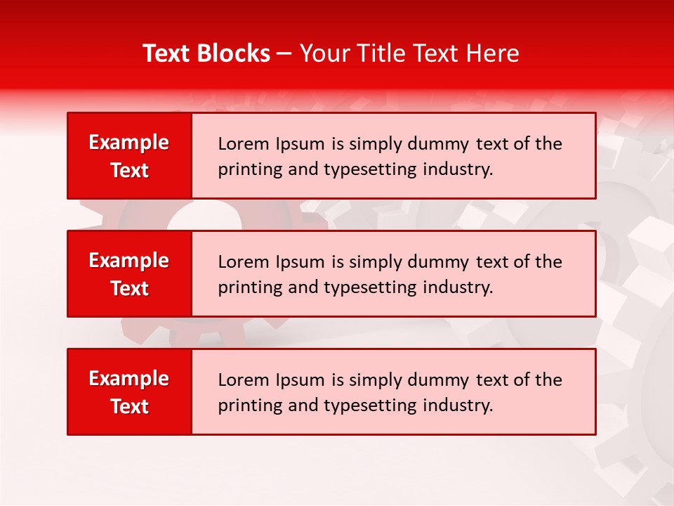 Pinion Connecting Engine PowerPoint Template
