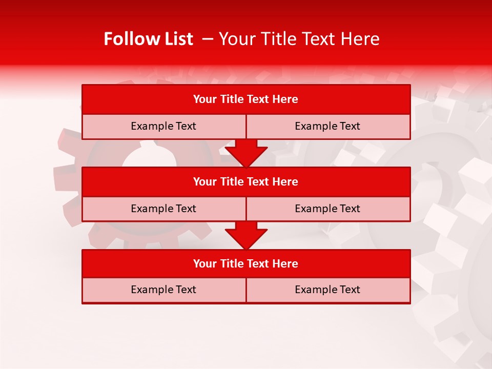 Pinion Connecting Engine PowerPoint Template
