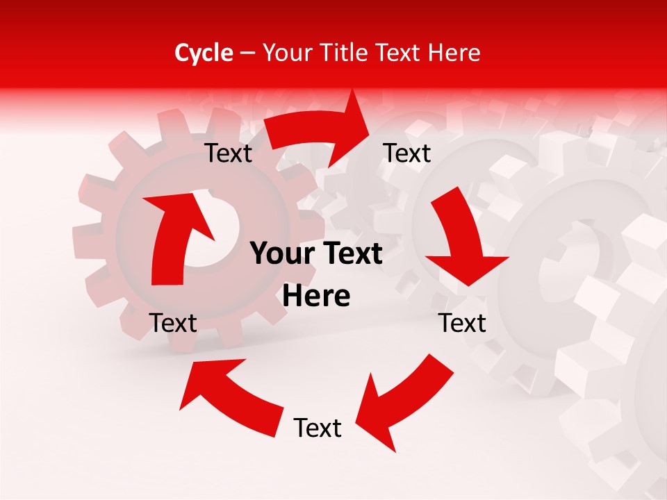 Pinion Connecting Engine PowerPoint Template