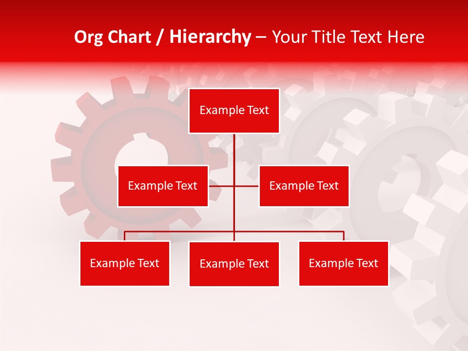 Pinion Connecting Engine PowerPoint Template