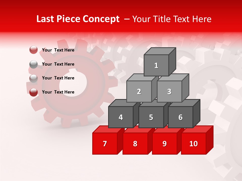 Pinion Connecting Engine PowerPoint Template