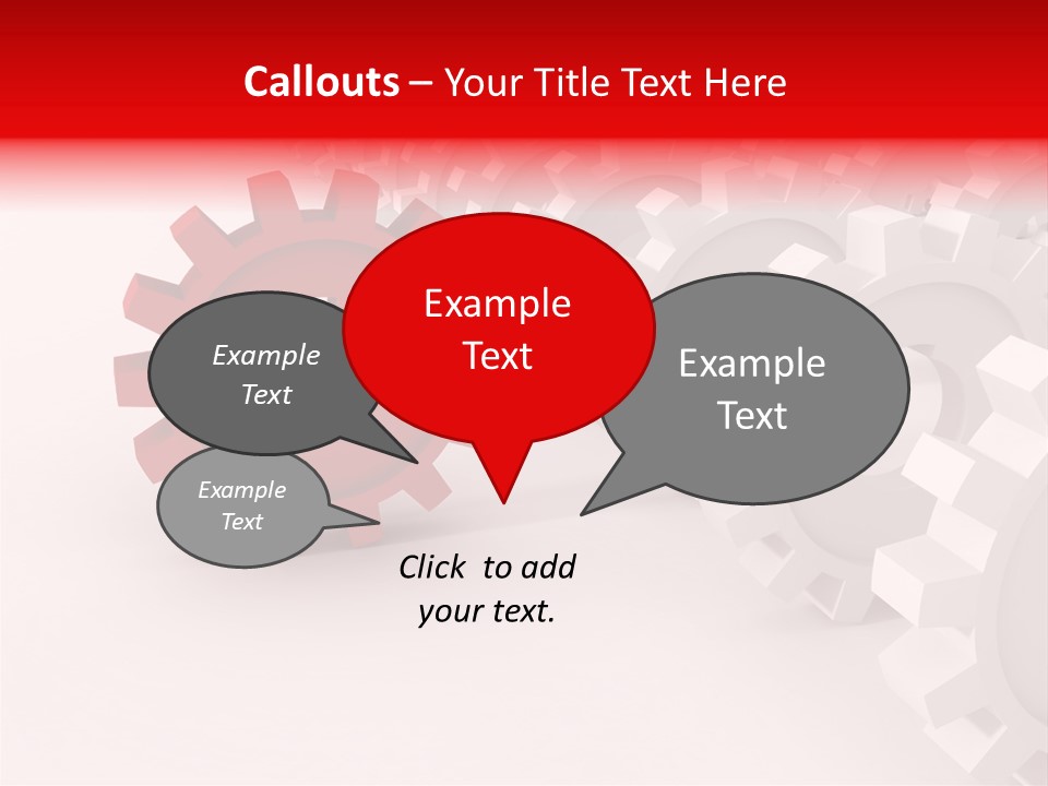 Pinion Connecting Engine PowerPoint Template