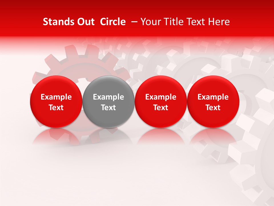 Pinion Connecting Engine PowerPoint Template