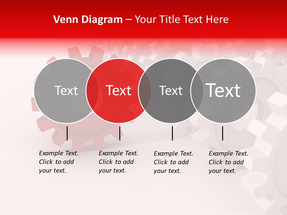 Pinion Connecting Engine PowerPoint Template
