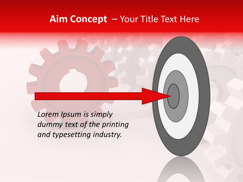 Pinion Connecting Engine PowerPoint Template