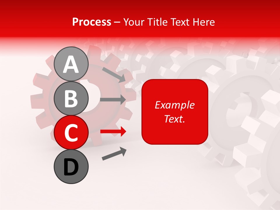Pinion Connecting Engine PowerPoint Template