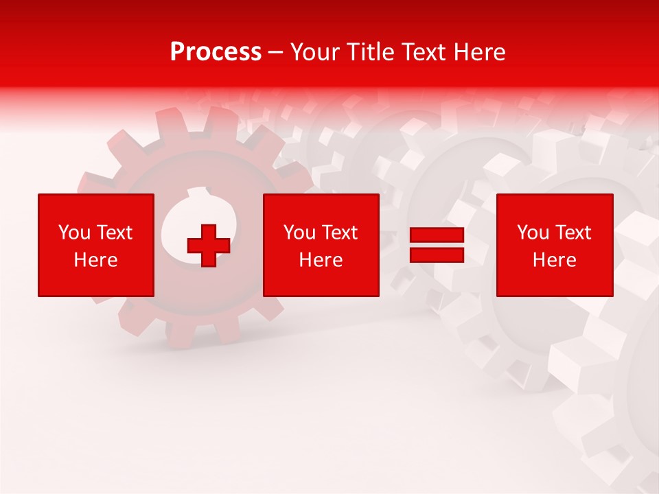 Pinion Connecting Engine PowerPoint Template