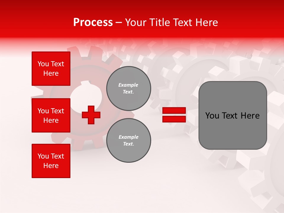 Pinion Connecting Engine PowerPoint Template