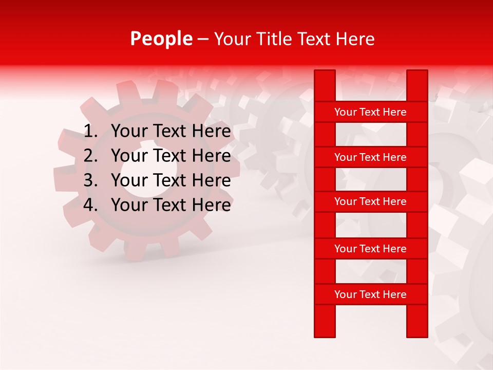 Pinion Connecting Engine PowerPoint Template