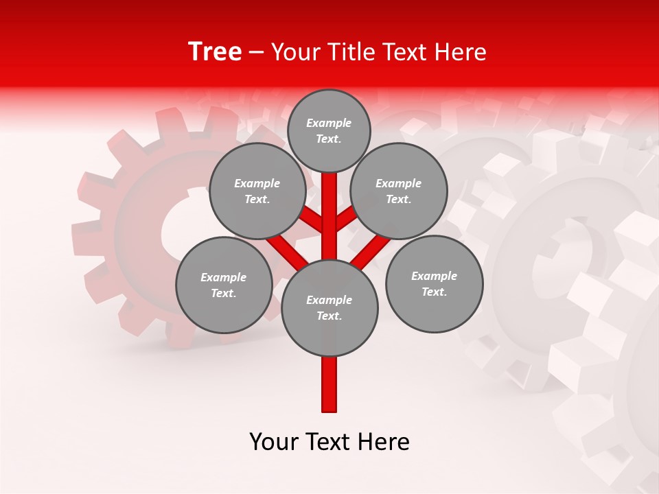Pinion Connecting Engine PowerPoint Template