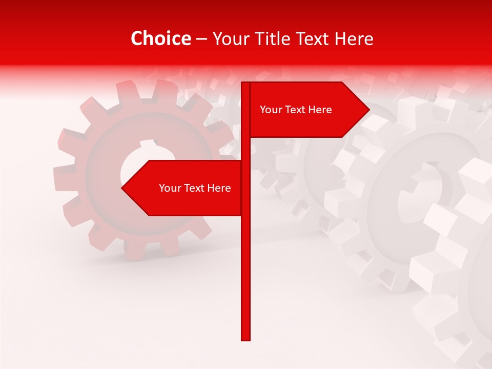 Pinion Connecting Engine PowerPoint Template