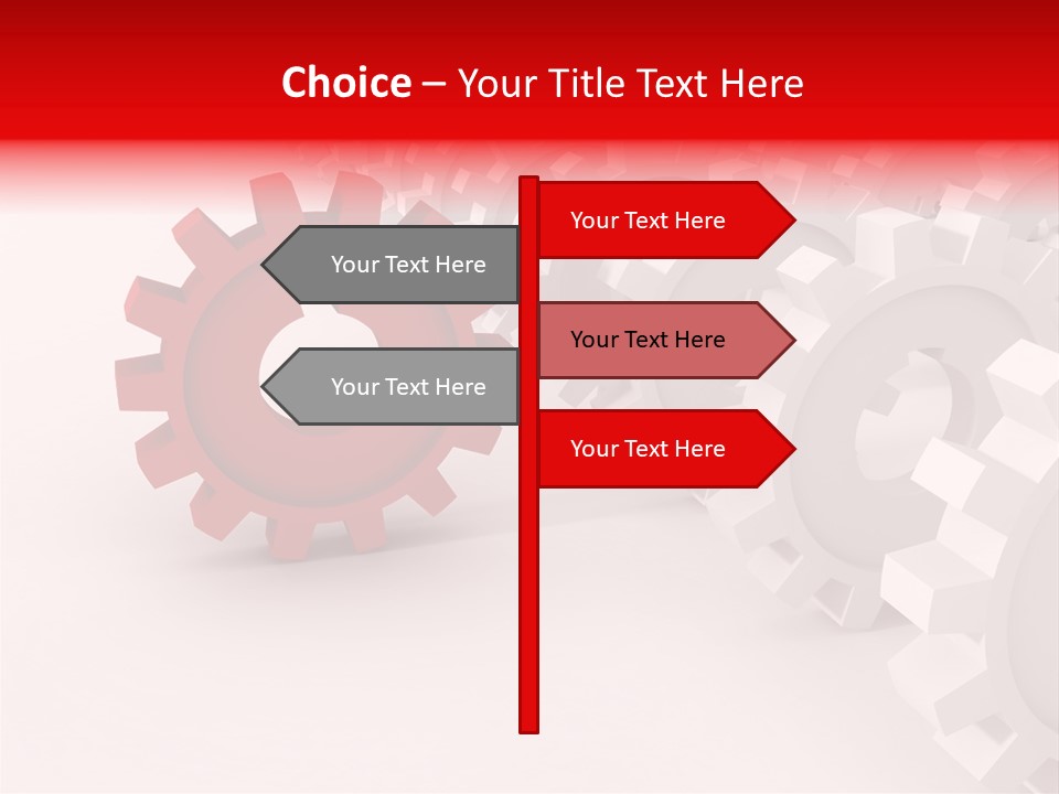 Pinion Connecting Engine PowerPoint Template
