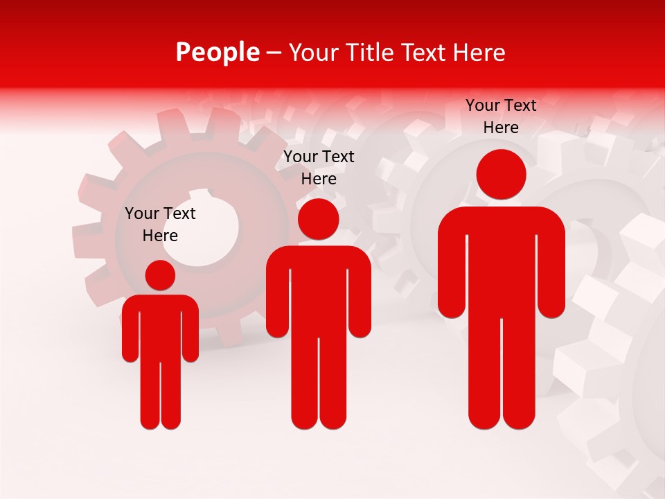 Pinion Connecting Engine PowerPoint Template