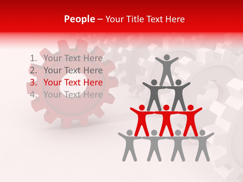 Pinion Connecting Engine PowerPoint Template