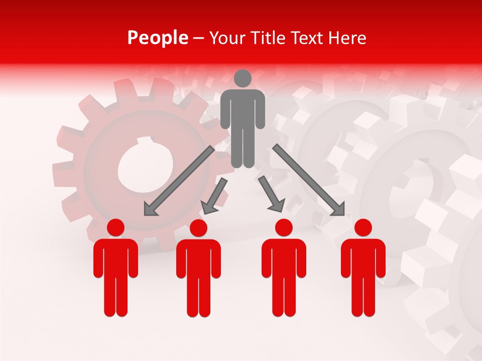 Pinion Connecting Engine PowerPoint Template