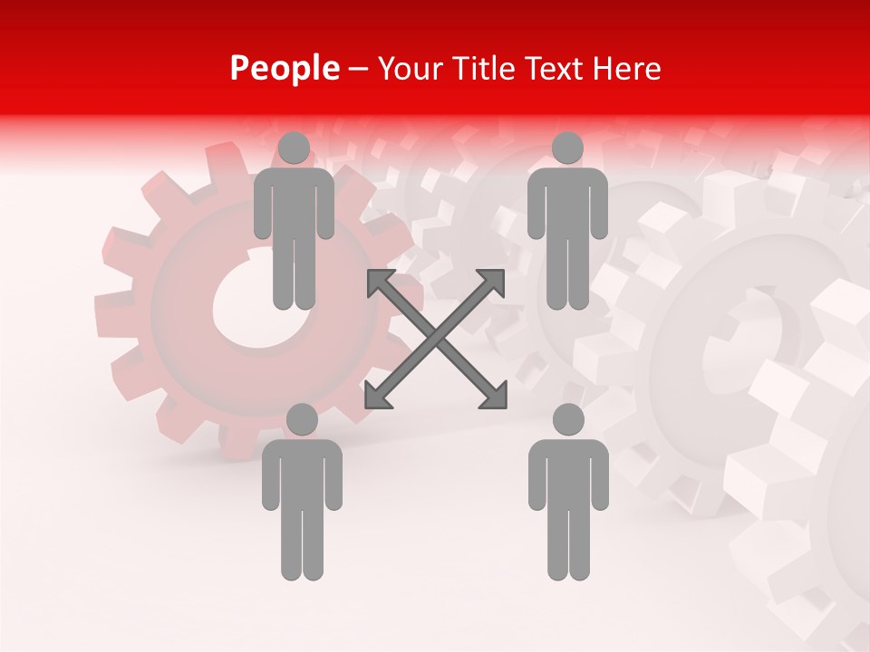 Pinion Connecting Engine PowerPoint Template