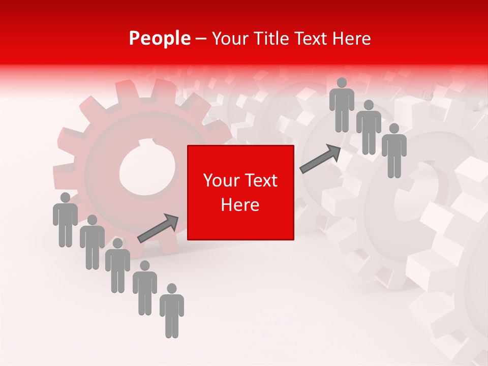 Pinion Connecting Engine PowerPoint Template