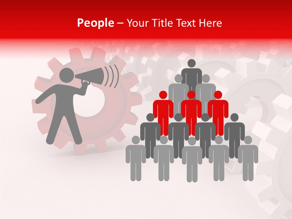 Pinion Connecting Engine PowerPoint Template