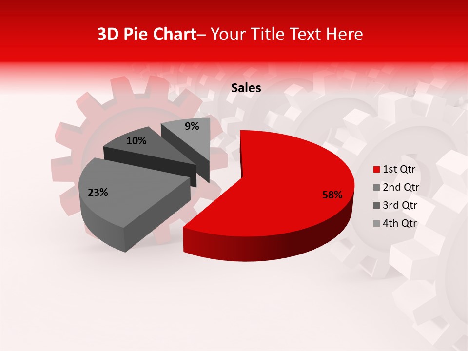 Pinion Connecting Engine PowerPoint Template