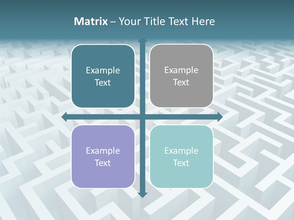 Labyrinth Huge Riddle PowerPoint Template