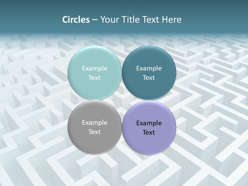 Labyrinth Huge Riddle PowerPoint Template