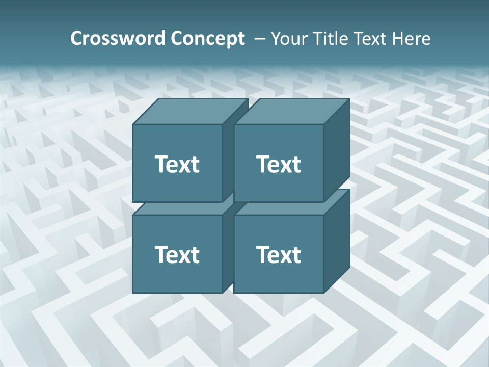 Labyrinth Huge Riddle PowerPoint Template