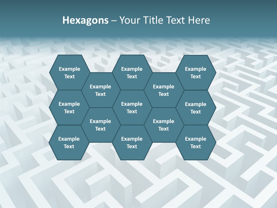 Labyrinth Huge Riddle PowerPoint Template