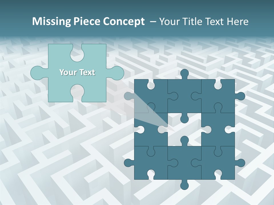 Labyrinth Huge Riddle PowerPoint Template
