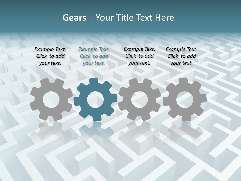 Labyrinth Huge Riddle PowerPoint Template