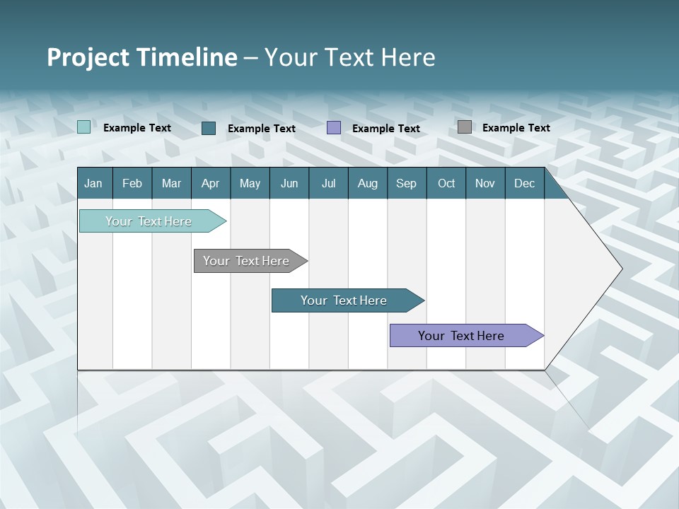 Labyrinth Huge Riddle PowerPoint Template
